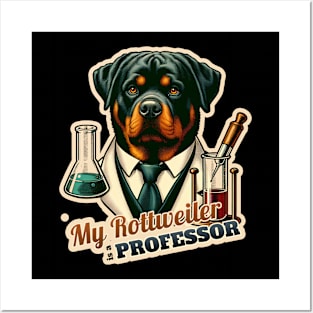 Professor Rottweiler Posters and Art
